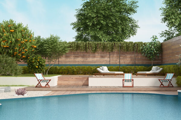 Backyard pool