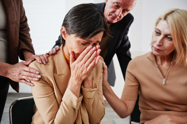 Woman crying