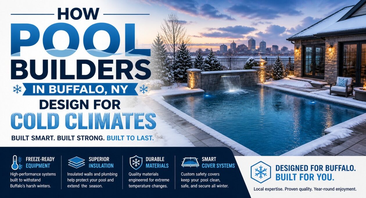 How Pool Builders in Buffalo NY Design for Cold Climates